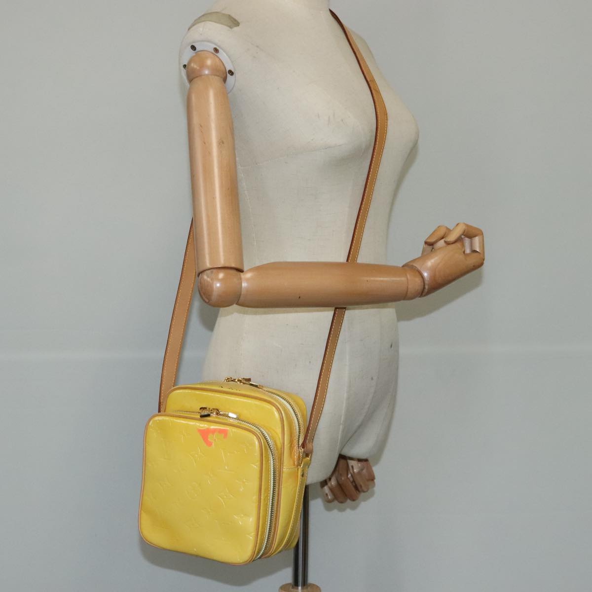 Louis Vuitton Wooster Yellow Patent Leather Shoulder Bag
