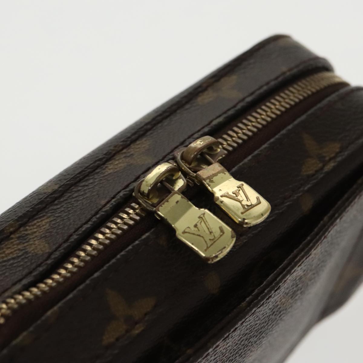Louis Vuitton Geronimos Brown Canvas Shoulder Bag