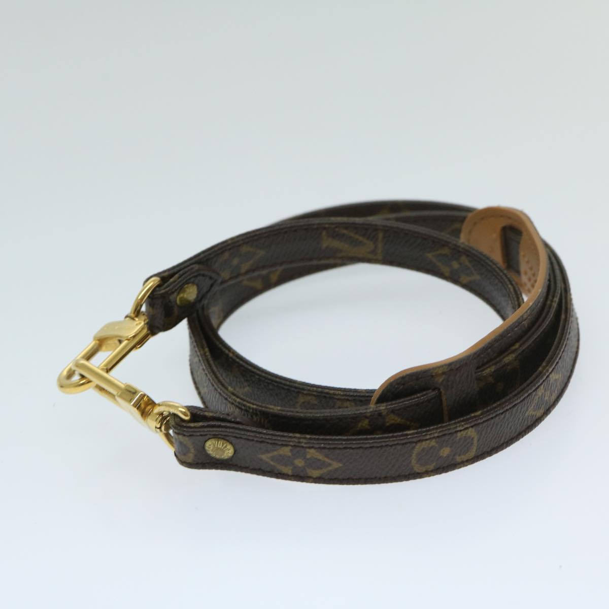 Louis Vuitton Shoulder Strap Brown Canvas Bag Jewelry