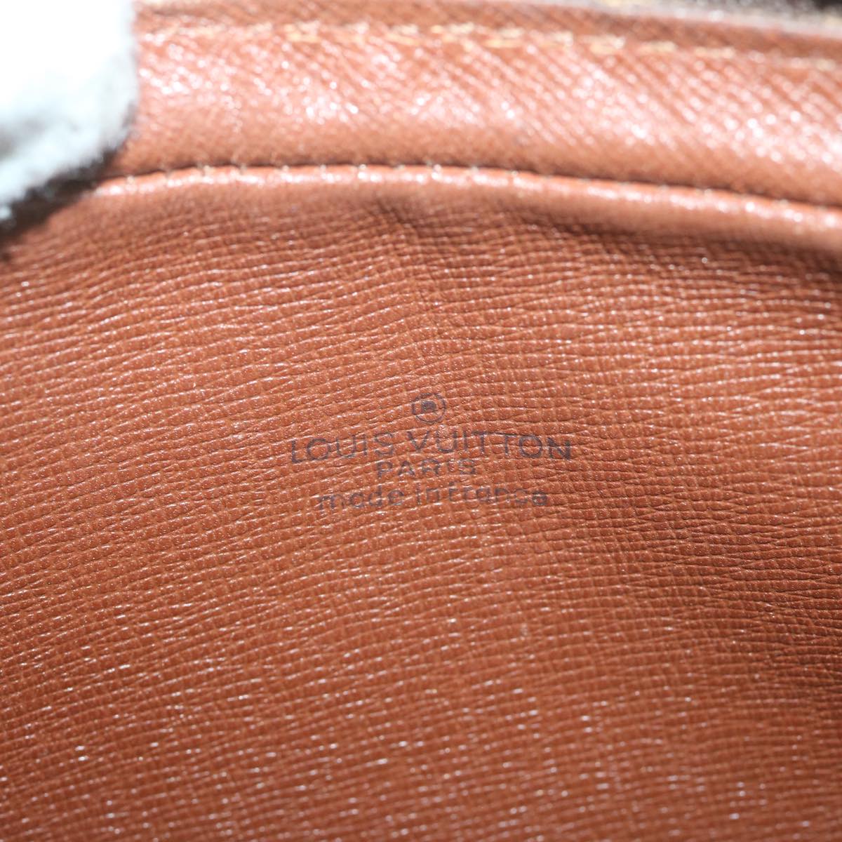 Louis Vuitton Marly Dragonne Brown Canvas Clutch Bag