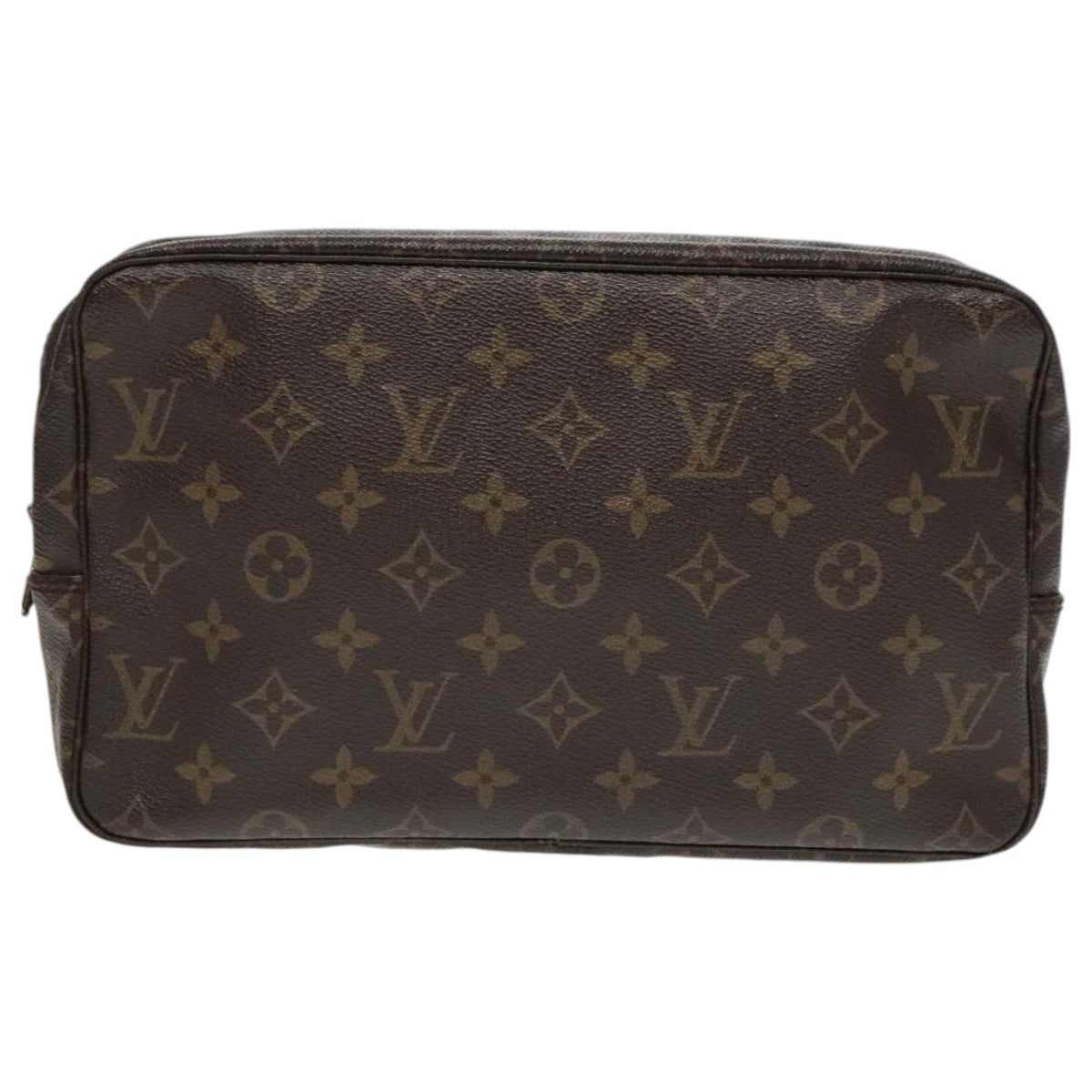 Louis Vuitton Trousse De Toilette Brown Canvas Clutch Bag