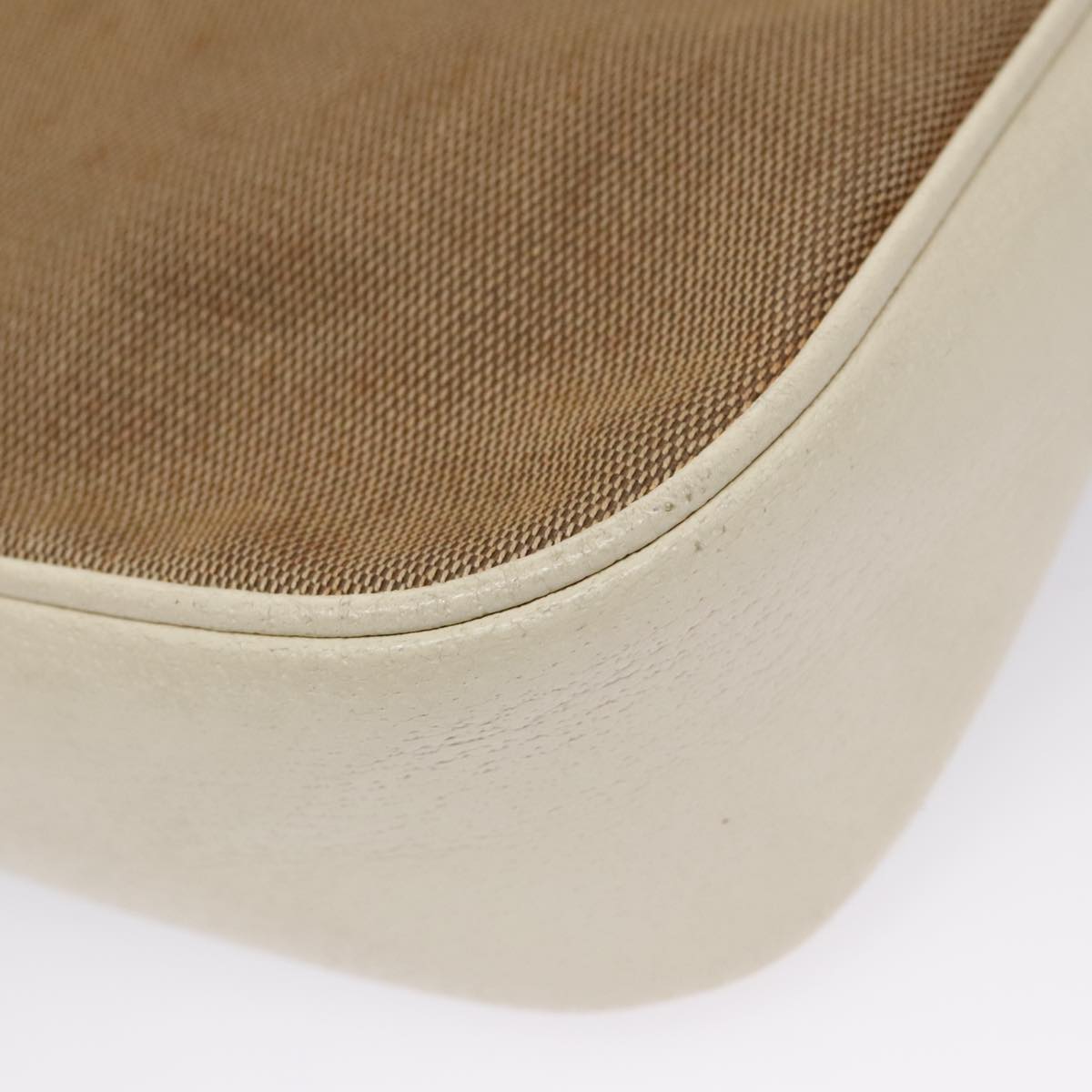 Gucci Bamboo Beige Canvas Shoulder Bag