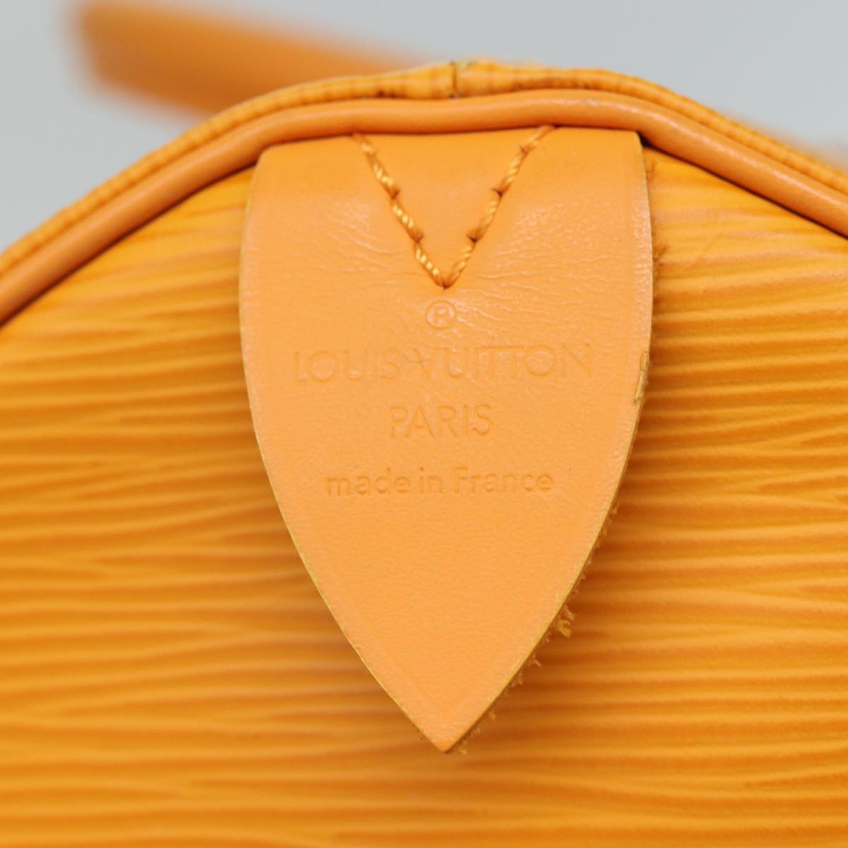 Louis Vuitton Keepall Orange Leather Travel Bag