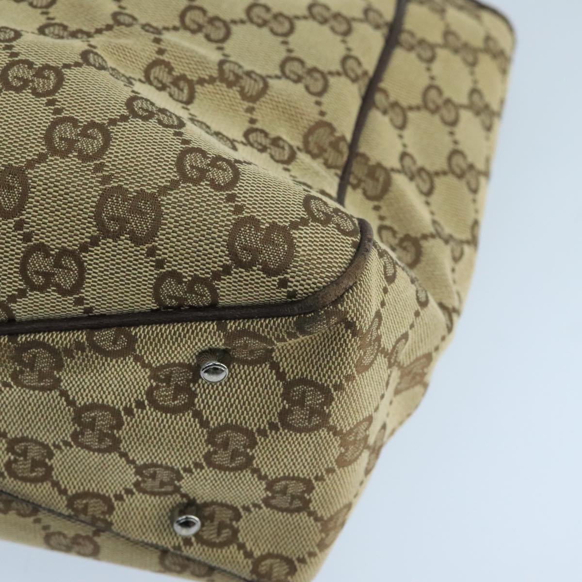 Gucci Gg Canvas Beige Canvas Handbag