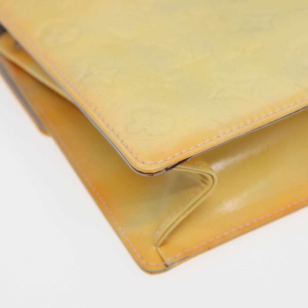 Louis Vuitton Spring Street Yellow Patent Leather Handbag