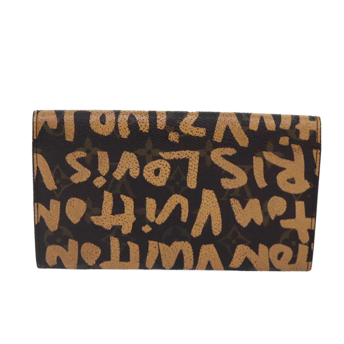 Louis Vuitton Sarah Brown Canvas Wallet