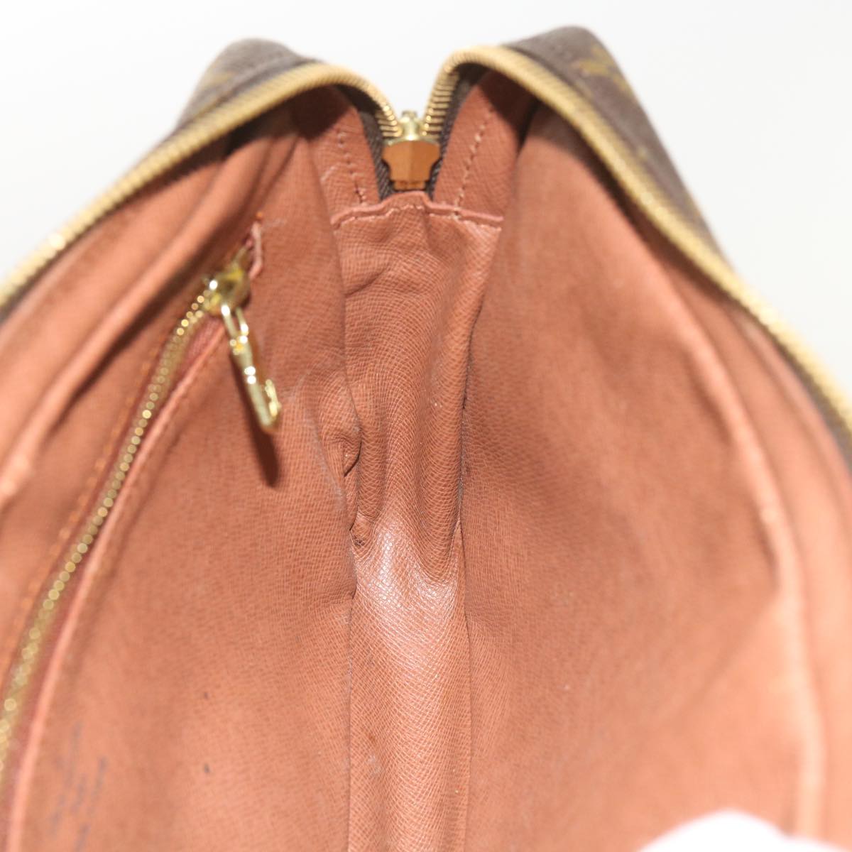 Louis Vuitton Marly Dragonne Brown Canvas Clutch Bag