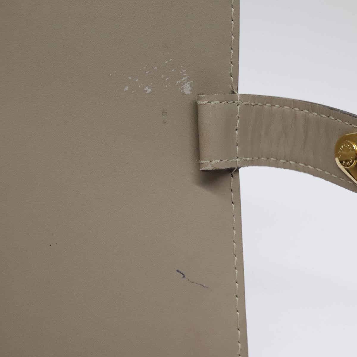 Louis Vuitton Agenda Cover Grey Leather Wallet