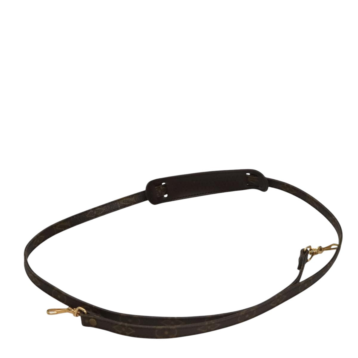 Louis Vuitton Shoulder Strap Brown Canvas Bag Jewelry ()