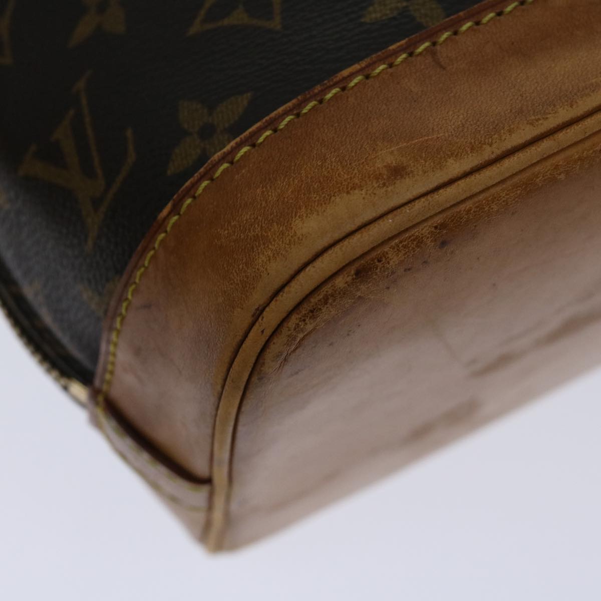 Louis Vuitton Alma Brown Canvas Handbag