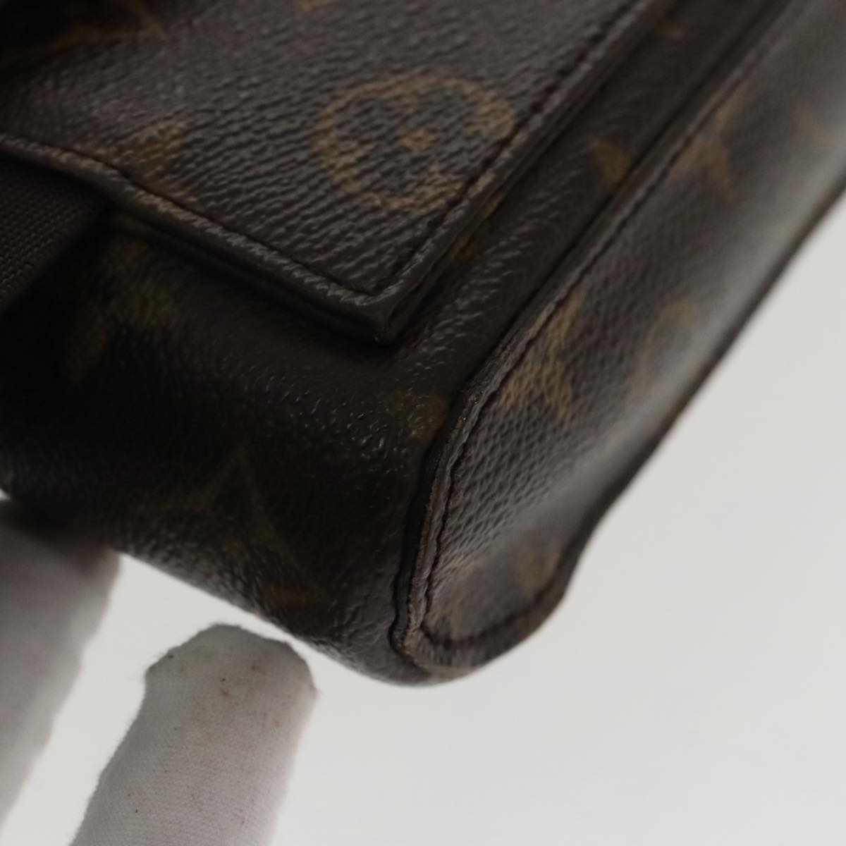Louis Vuitton Geronimos Brown Canvas Shoulder Bag