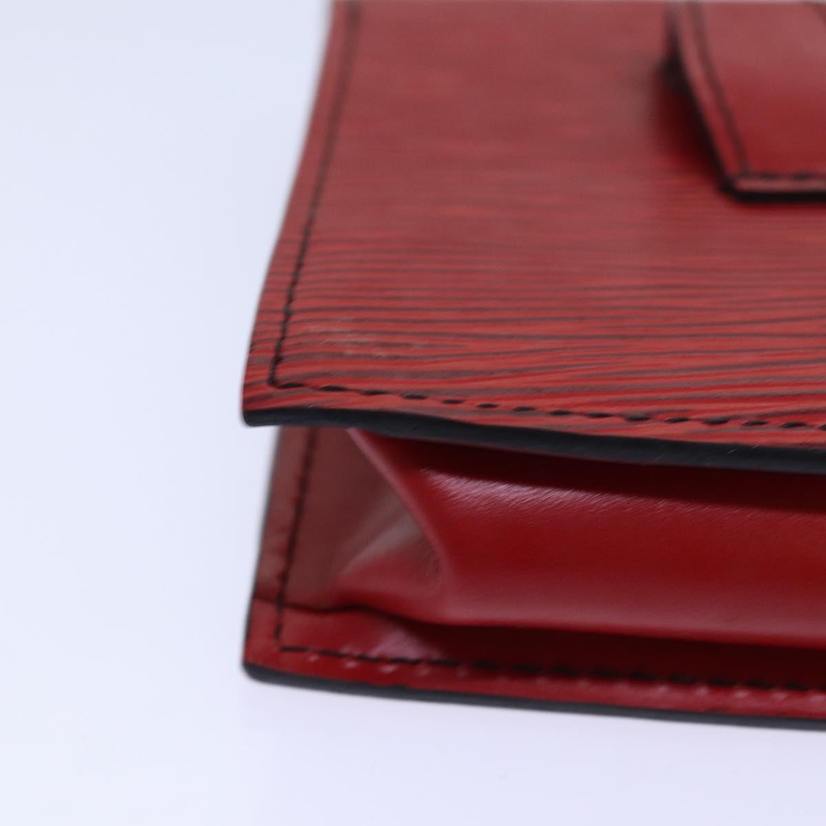 Louis Vuitton Tilsitt Red Leather Clutch Bag