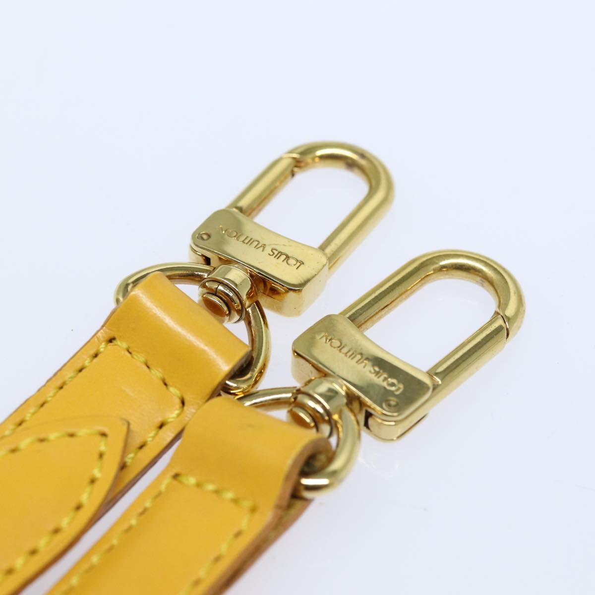 Louis Vuitton Shoulder Strap Yellow Leather Bag Jewelry