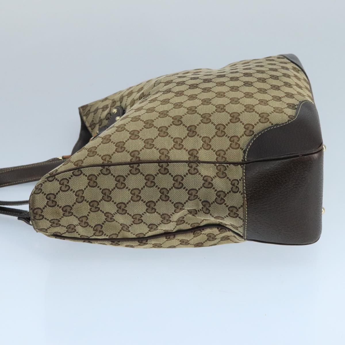 Gucci Bamboo Beige Canvas Tote Bag