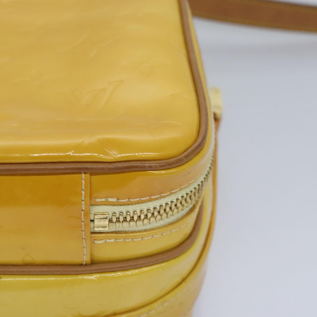Louis Vuitton Wooster Yellow Patent Leather Shoulder Bag
