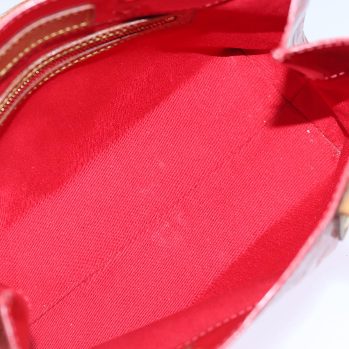 Louis Vuitton Reade Red Patent Leather Handbag