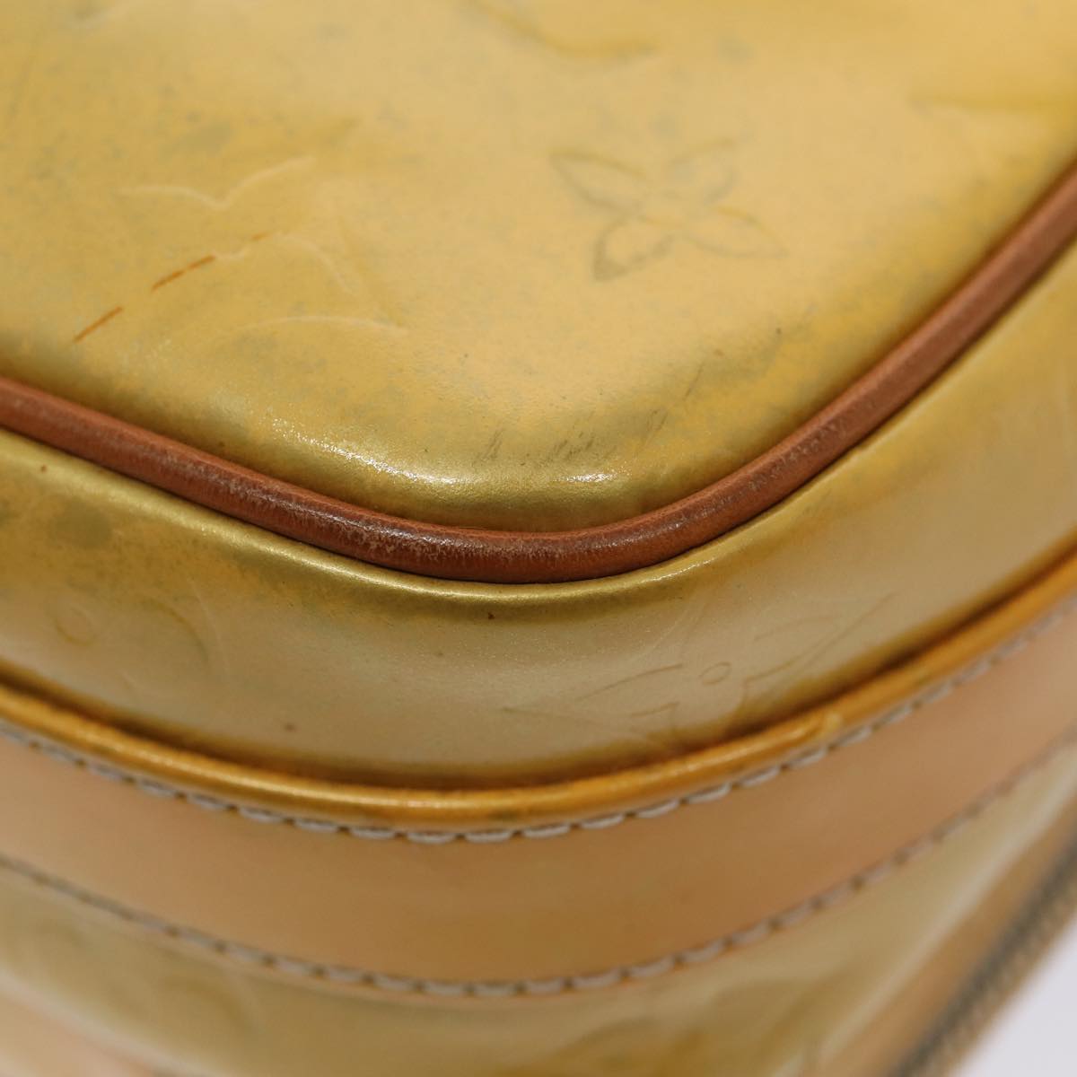 Louis Vuitton Wooster Yellow Patent Leather Shoulder Bag