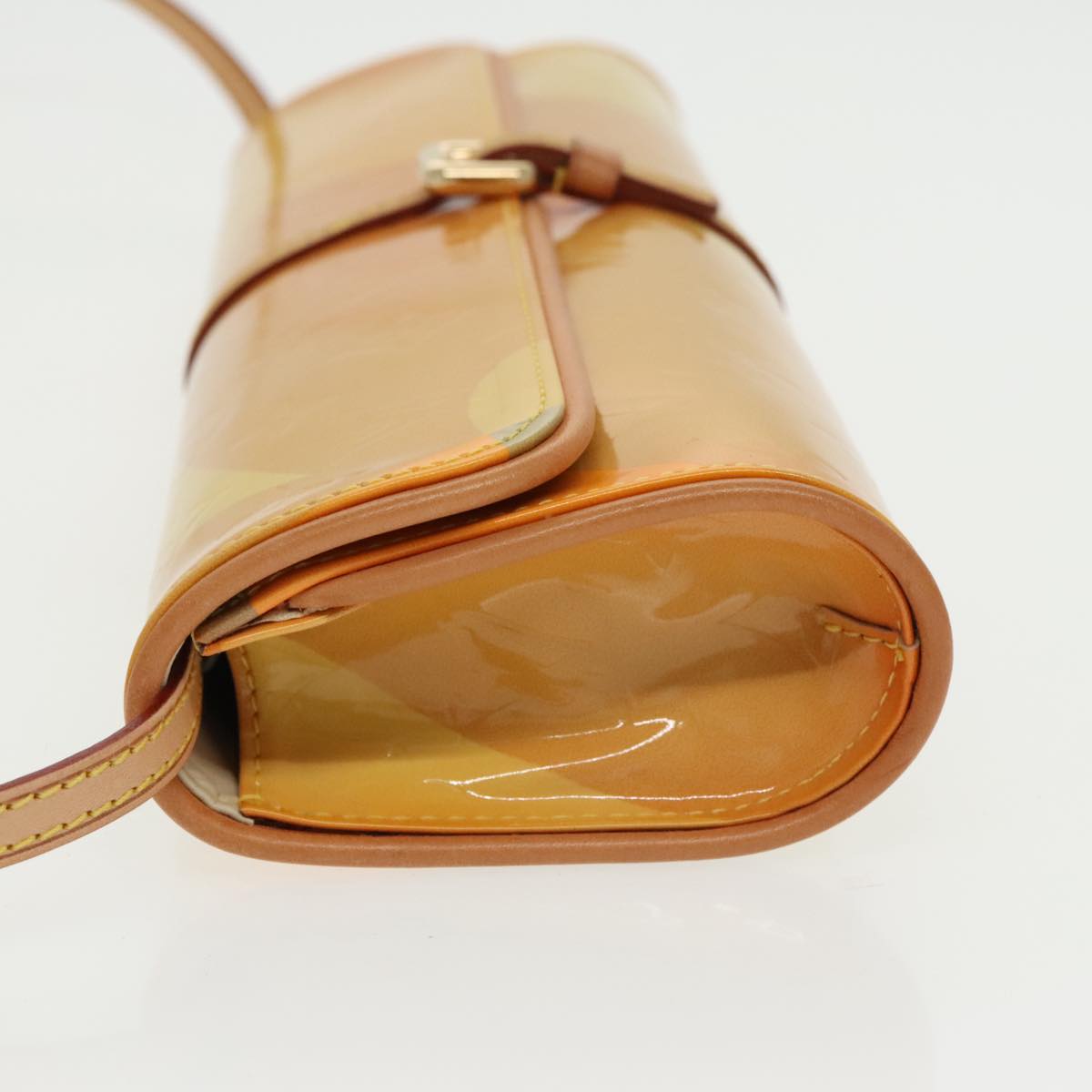 Louis Vuitton Fleur Yellow Patent Leather Shoulder Bag