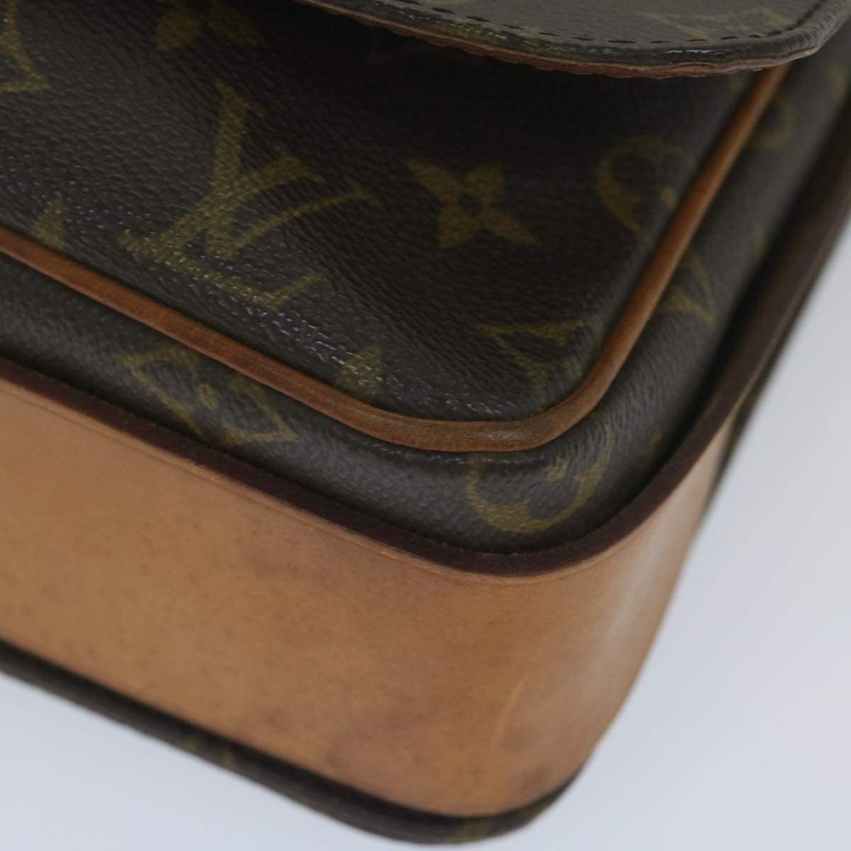 Louis Vuitton Cartouchière Brown Canvas Shoulder Bag