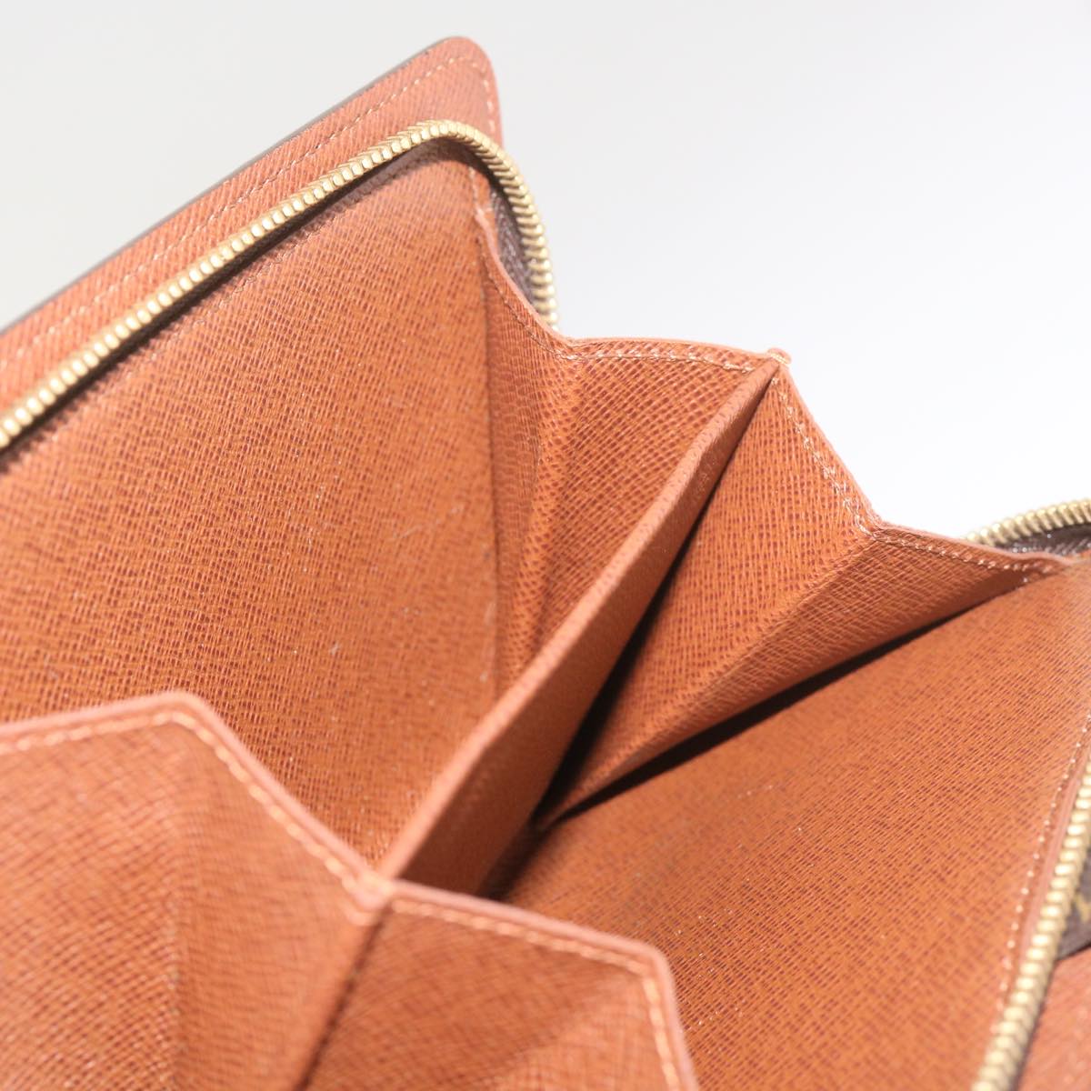Louis Vuitton Porte Papier Zip Brown Canvas Wallet