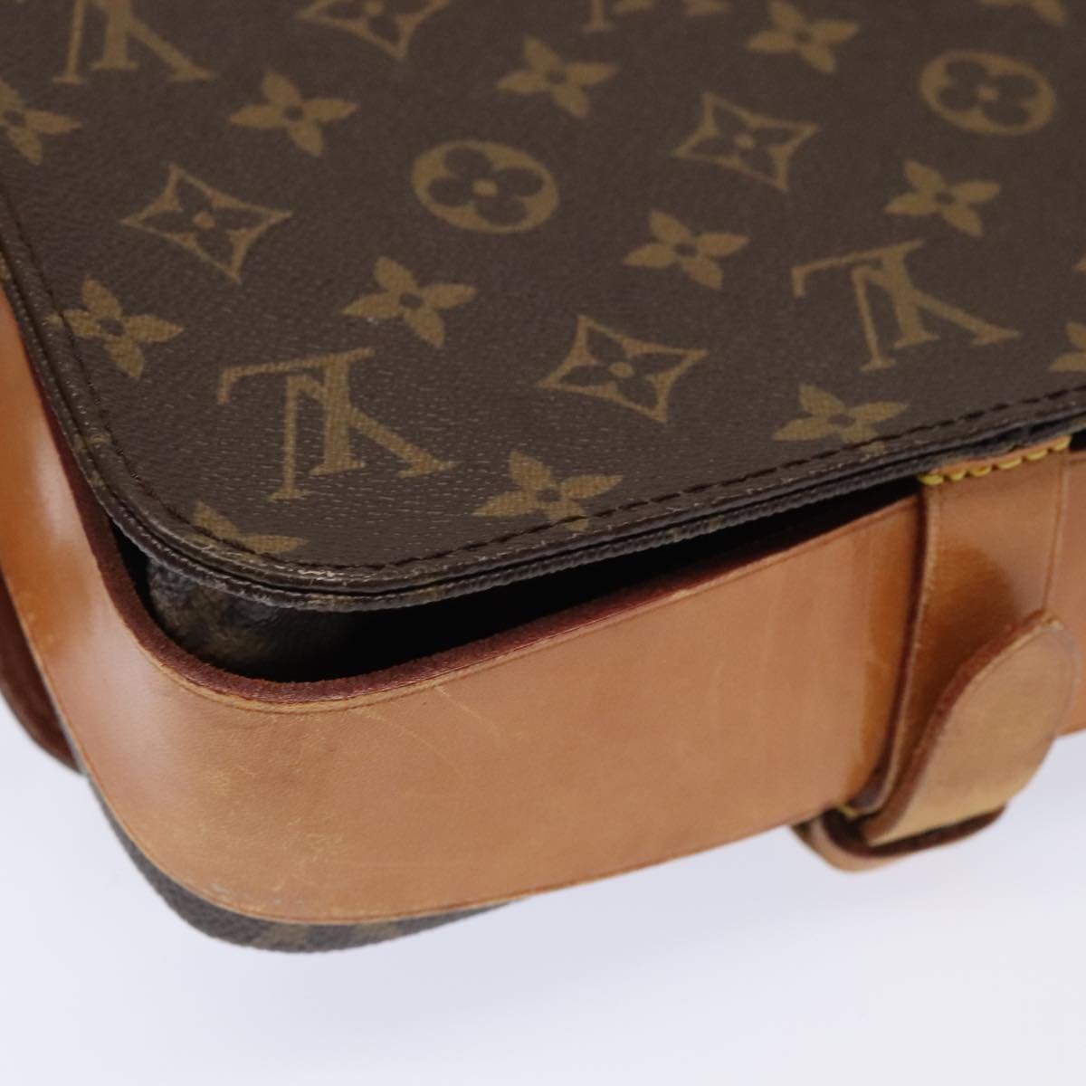 Louis Vuitton Cartouchière Brown Canvas Shoulder Bag