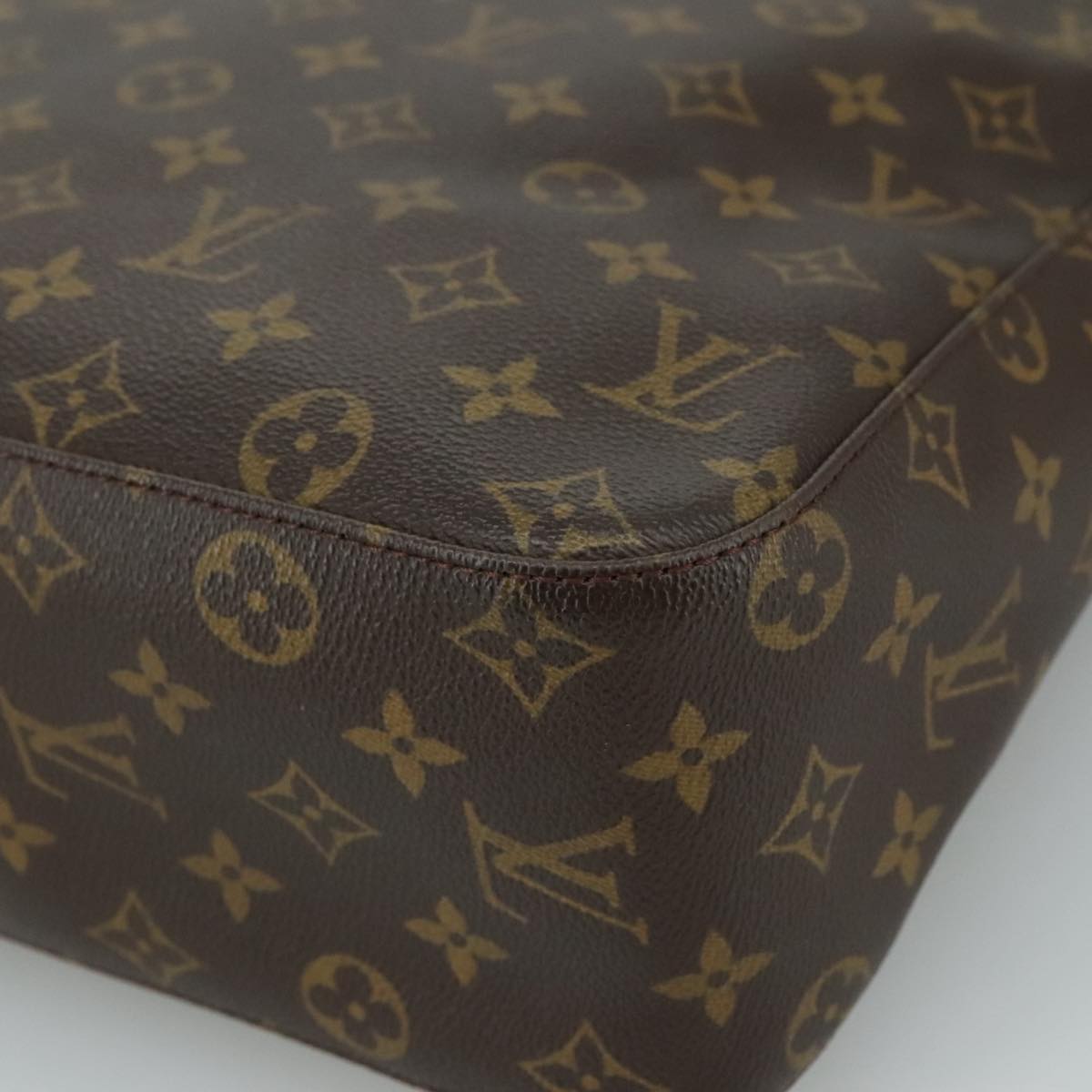 Louis Vuitton Looping Gm Brown Canvas Shoulder Bag