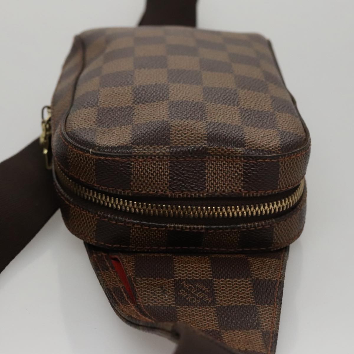Louis Vuitton Geronimos Brown Canvas Shoulder Bag