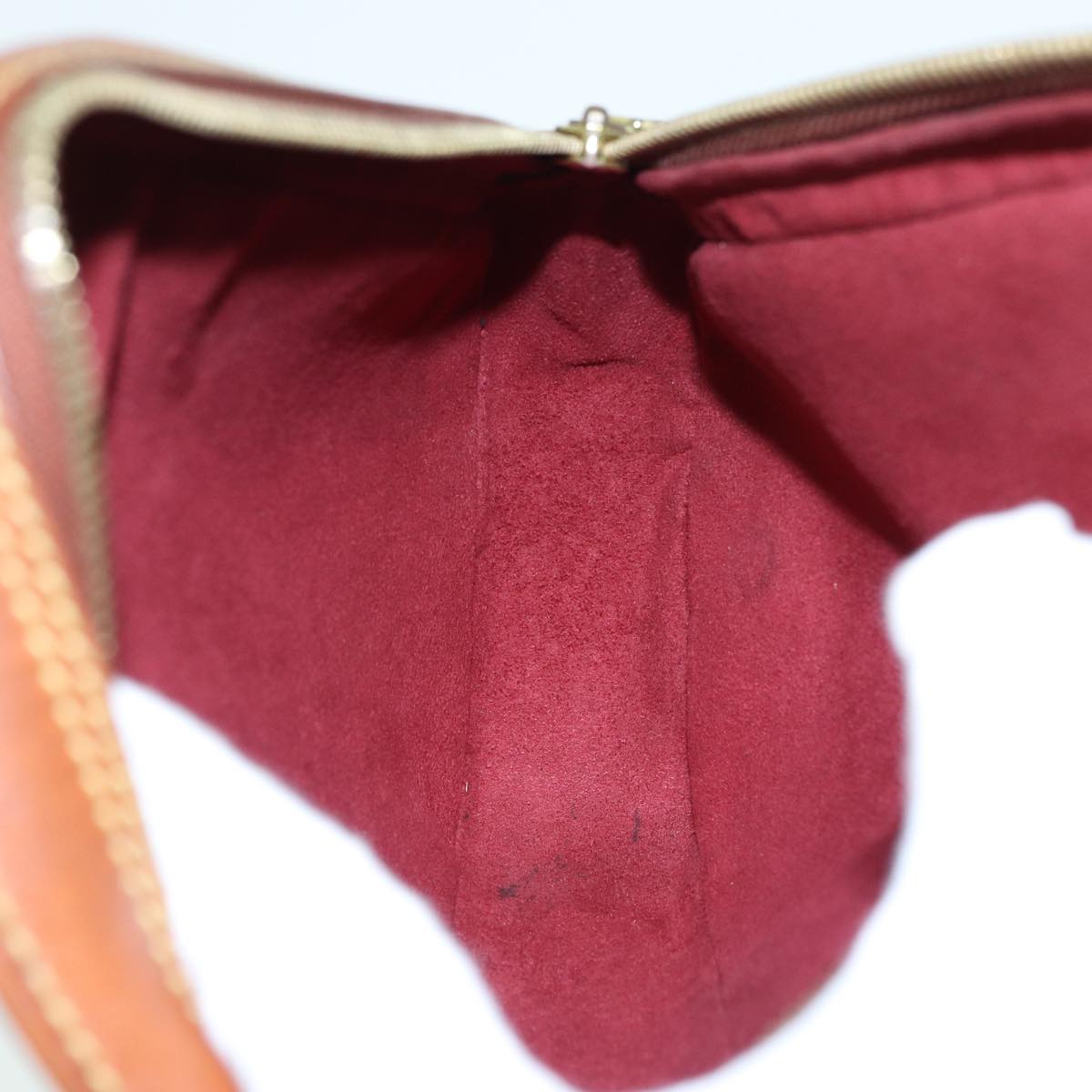Louis Vuitton Gange Brown Leather Clutch Bag