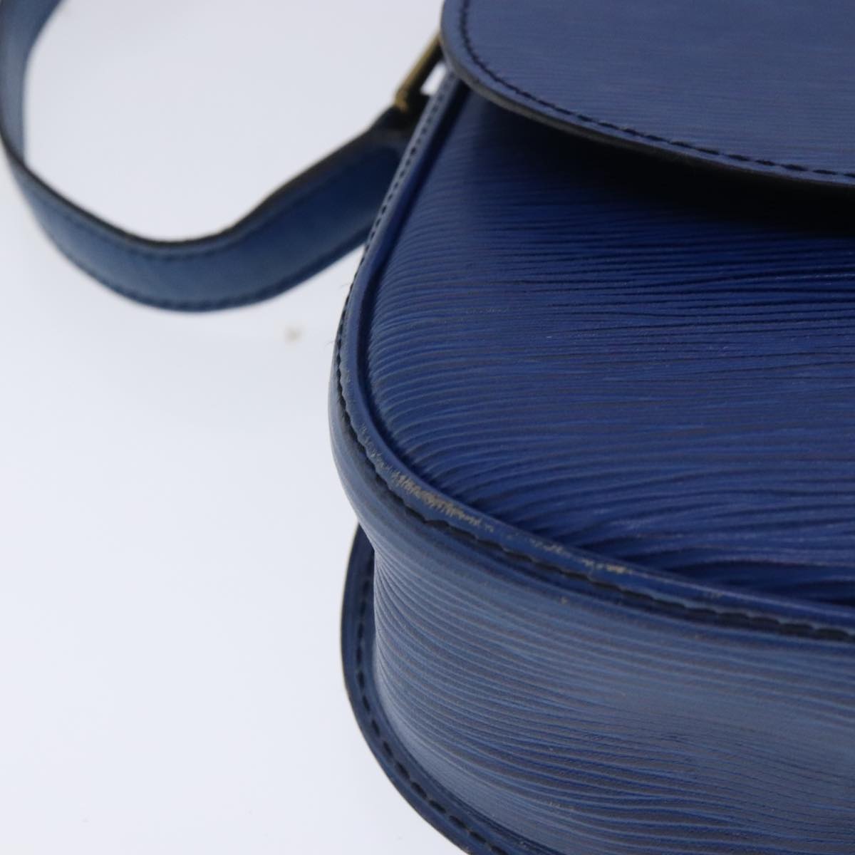 Louis Vuitton Saint Cloud Blue Leather Shoulder Bag