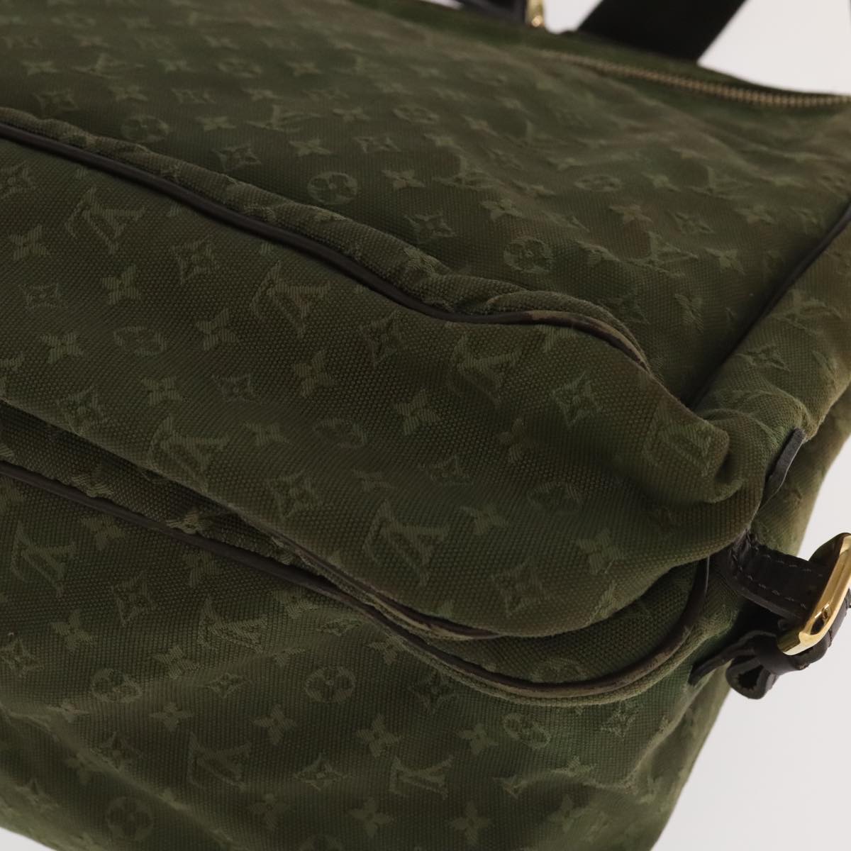 Louis Vuitton Denise Khaki Canvas Shoulder Bag