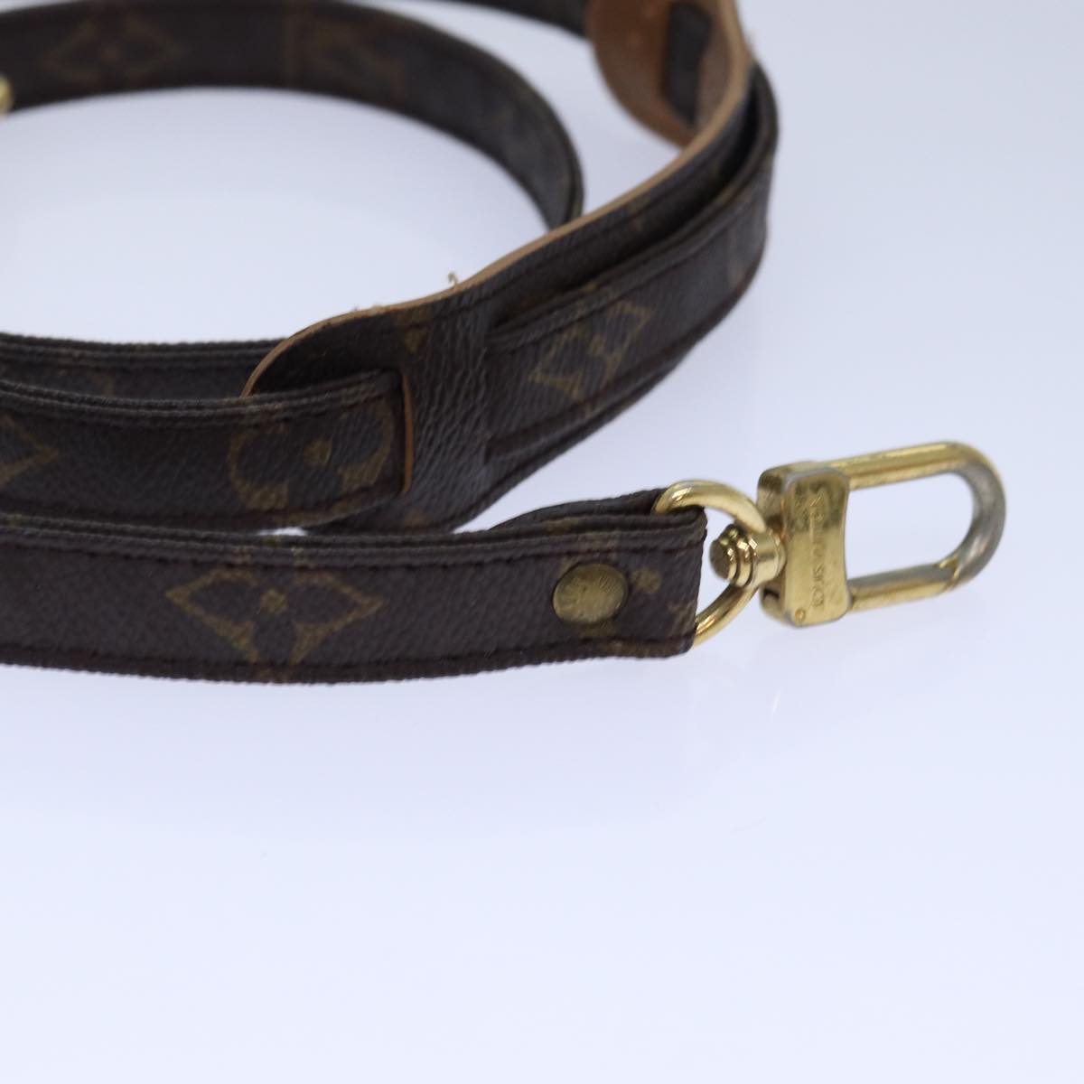 Louis Vuitton Shoulder Strap Brown Canvas Bag Jewelry