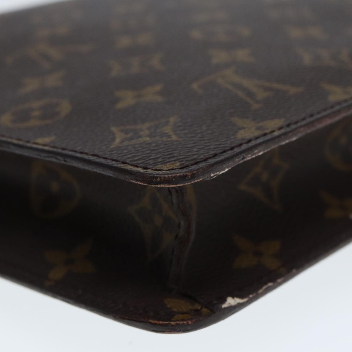 Louis Vuitton Senateur Brown Canvas Briefcase Bag