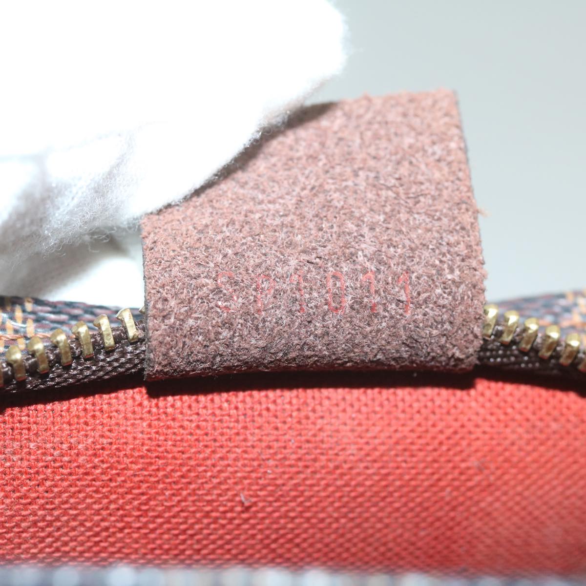 Louis Vuitton Cosmetic Pouch Brown Canvas Clutch Bag