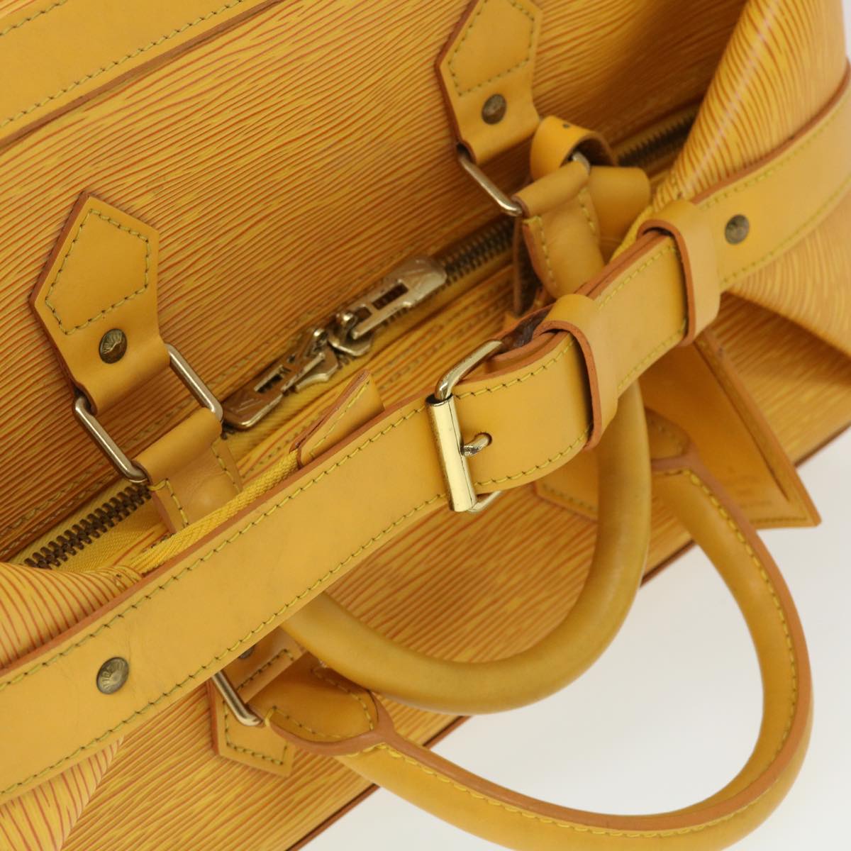 Louis Vuitton Boston Yellow Leather Travel Bag