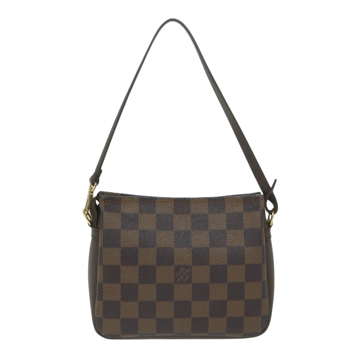 Louis Vuitton Cosmetic Pouch Brown Canvas Clutch Bag