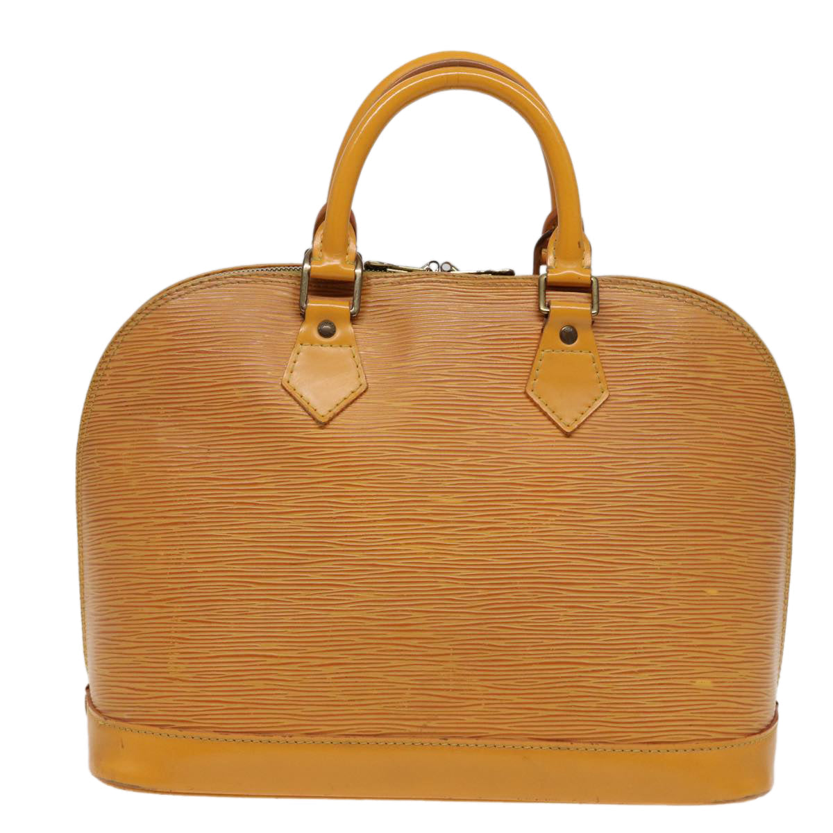 Louis Vuitton Alma Yellow Leather Handbag