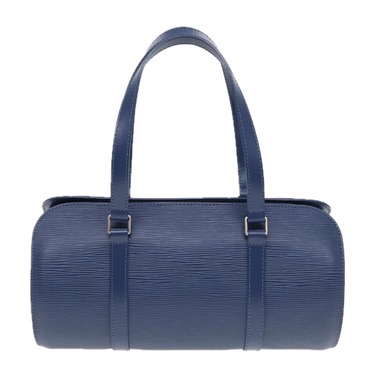 Louis Vuitton Papillon 30 Blue Leather Handbag
