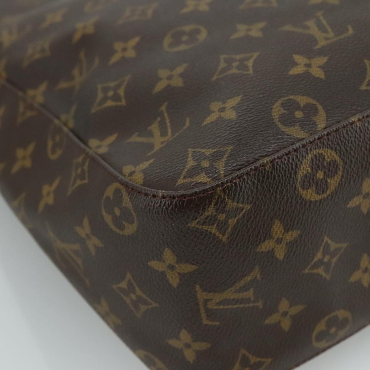 Louis Vuitton Looping Gm Brown Canvas Shoulder Bag