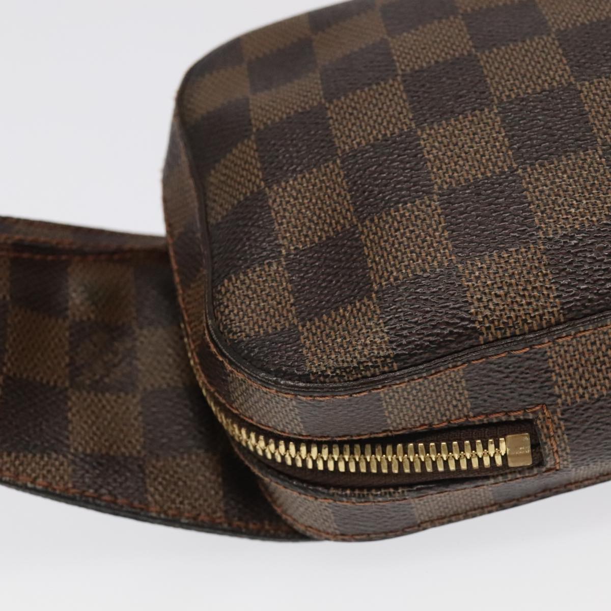 Louis Vuitton Geronimos Brown Canvas Shoulder Bag