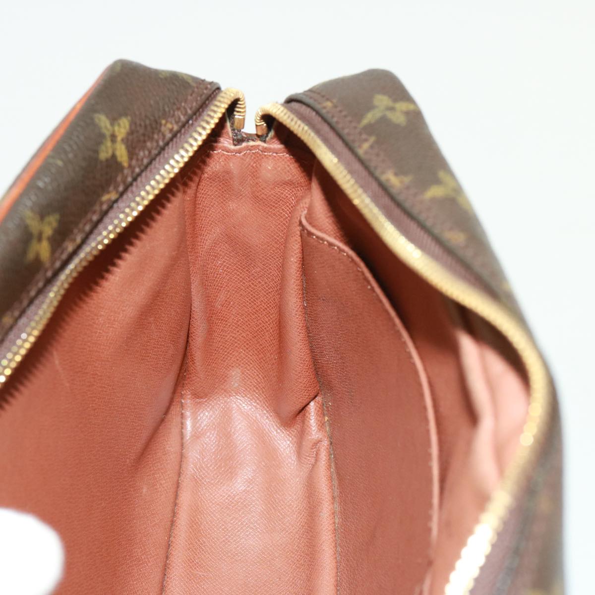 Louis Vuitton Compiegne 28 Brown Canvas Clutch Bag
