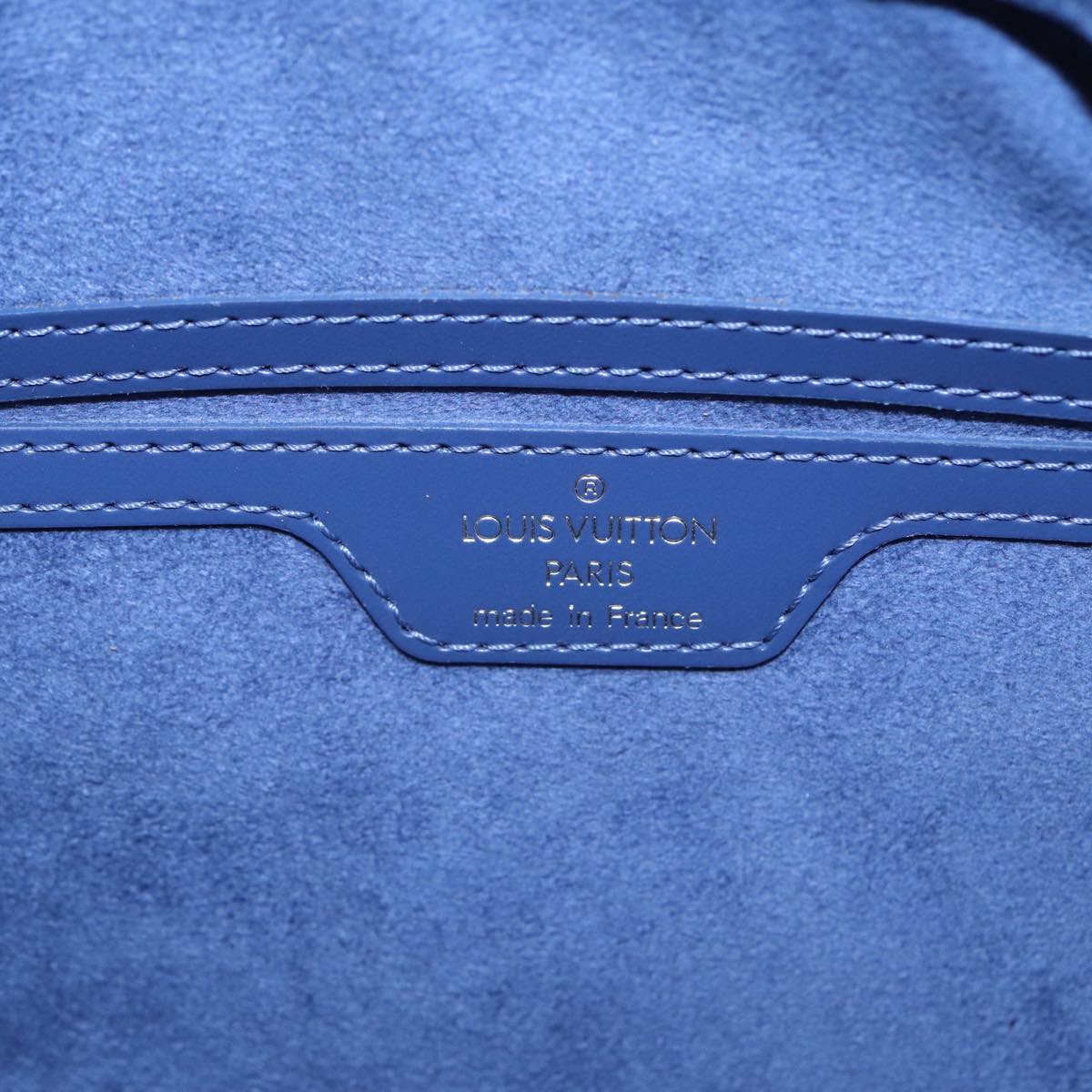 Louis Vuitton Papillon 30 Blue Leather Handbag