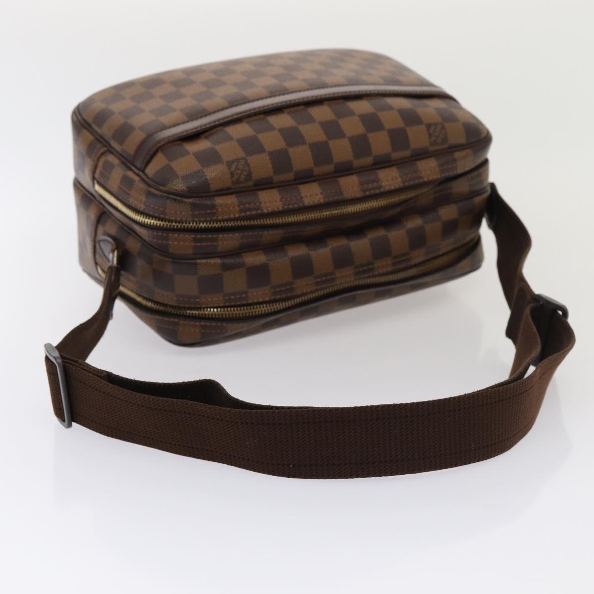 Louis Vuitton Reporter Brown Canvas Shoulder Bag