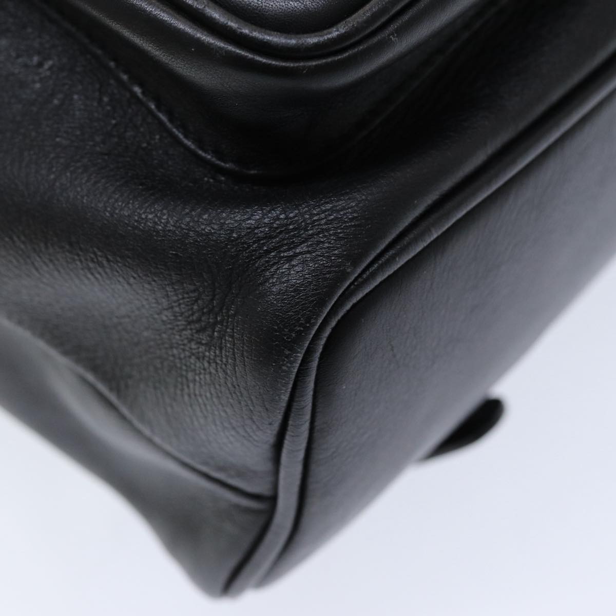 Gucci Bamboo Black Leather Backpack Bag