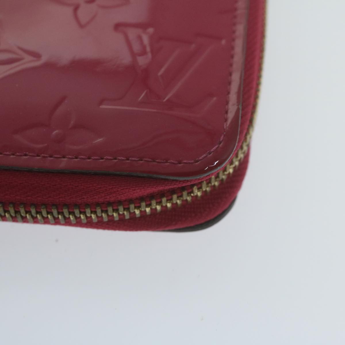 Louis Vuitton Zippy Wallet Pink Patent Leather Wallet