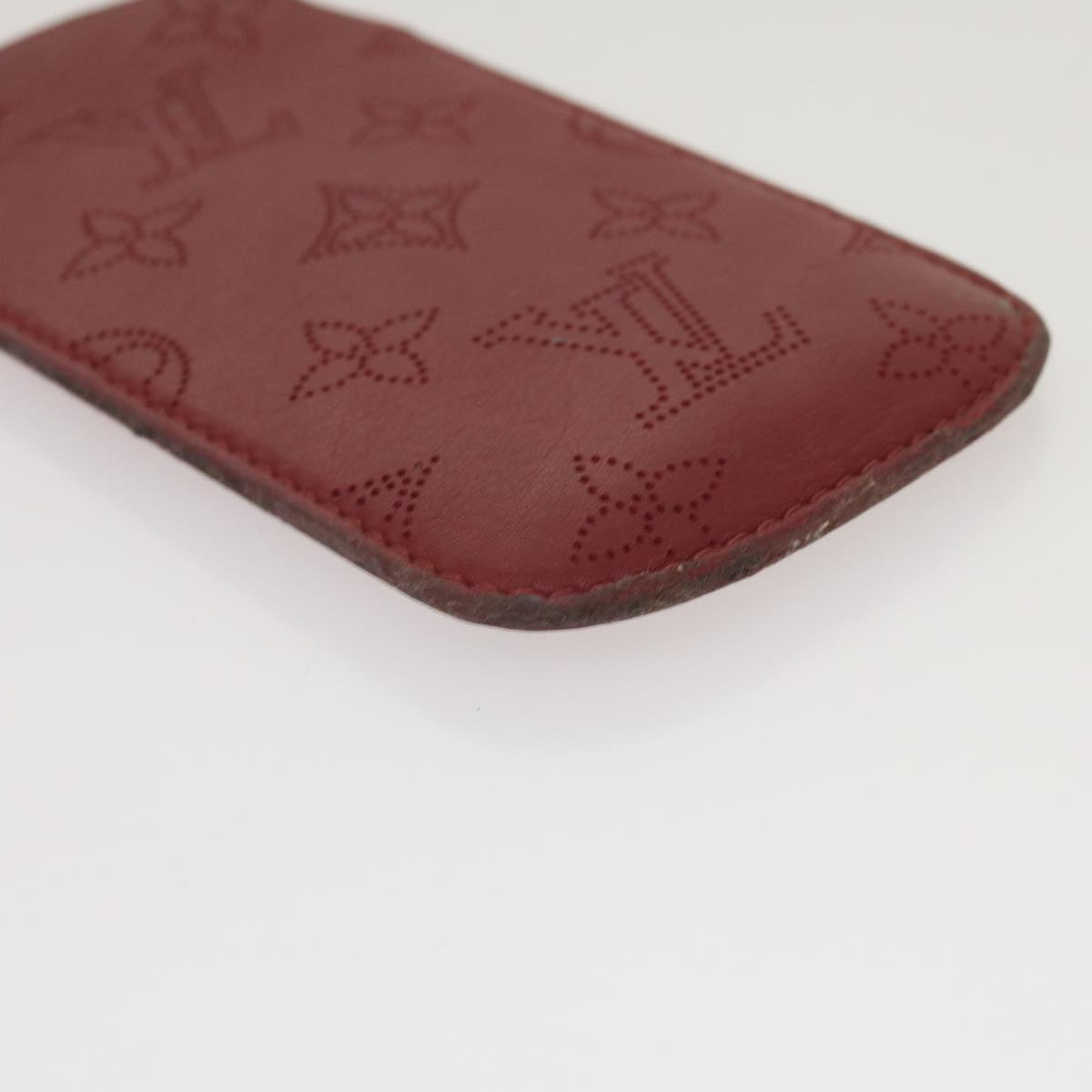 Louis Vuitton Etui Iphone Red Leather Phone Jewelry