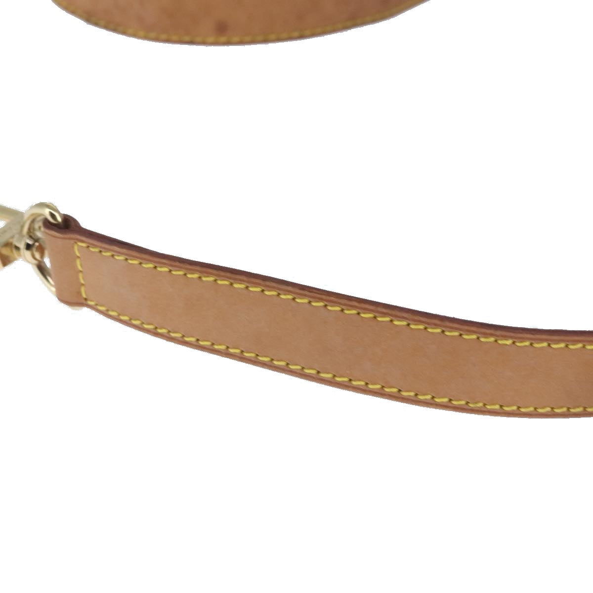 Louis Vuitton Shoulder Strap Beige Leather Bag Jewelry