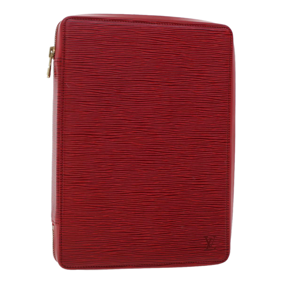 Louis Vuitton Pochette Red Leather Clutch Bag