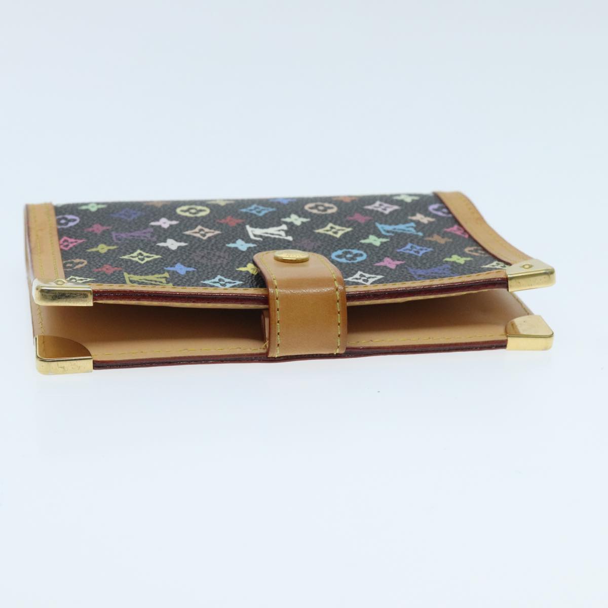Louis Vuitton Agenda Pm Black Canvas Wallet