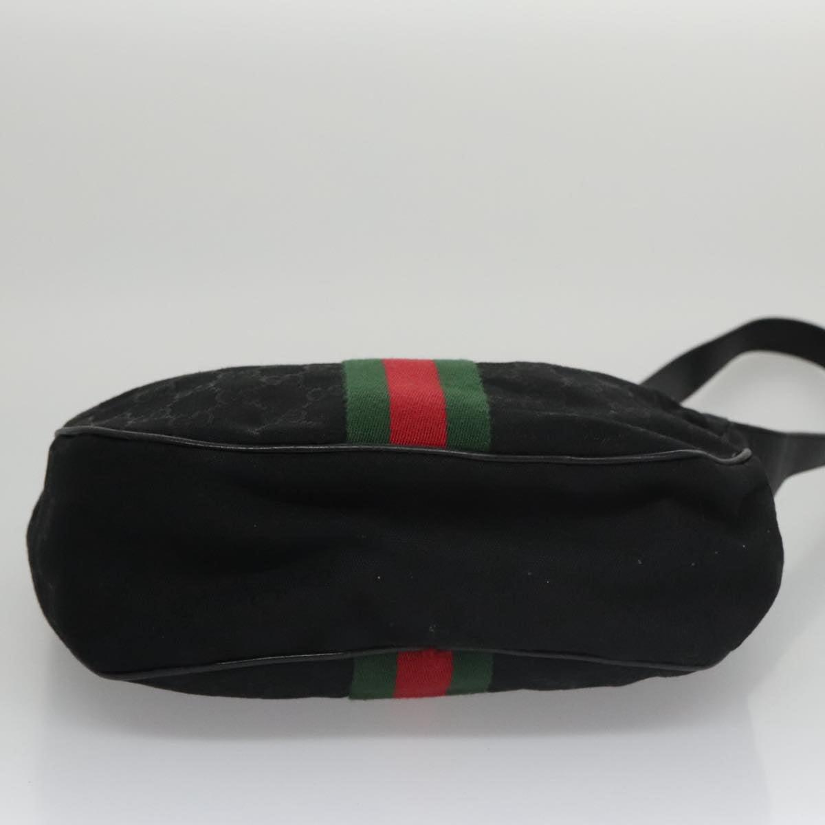 Gucci Sherry Black Canvas Shoulder Bag