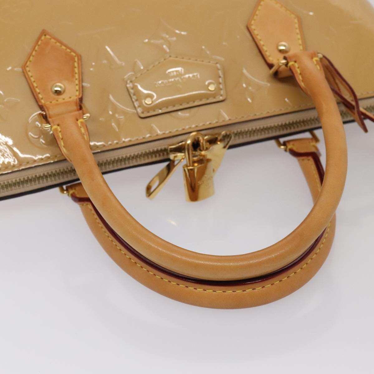 Louis Vuitton Montebello Camel Patent Leather Handbag